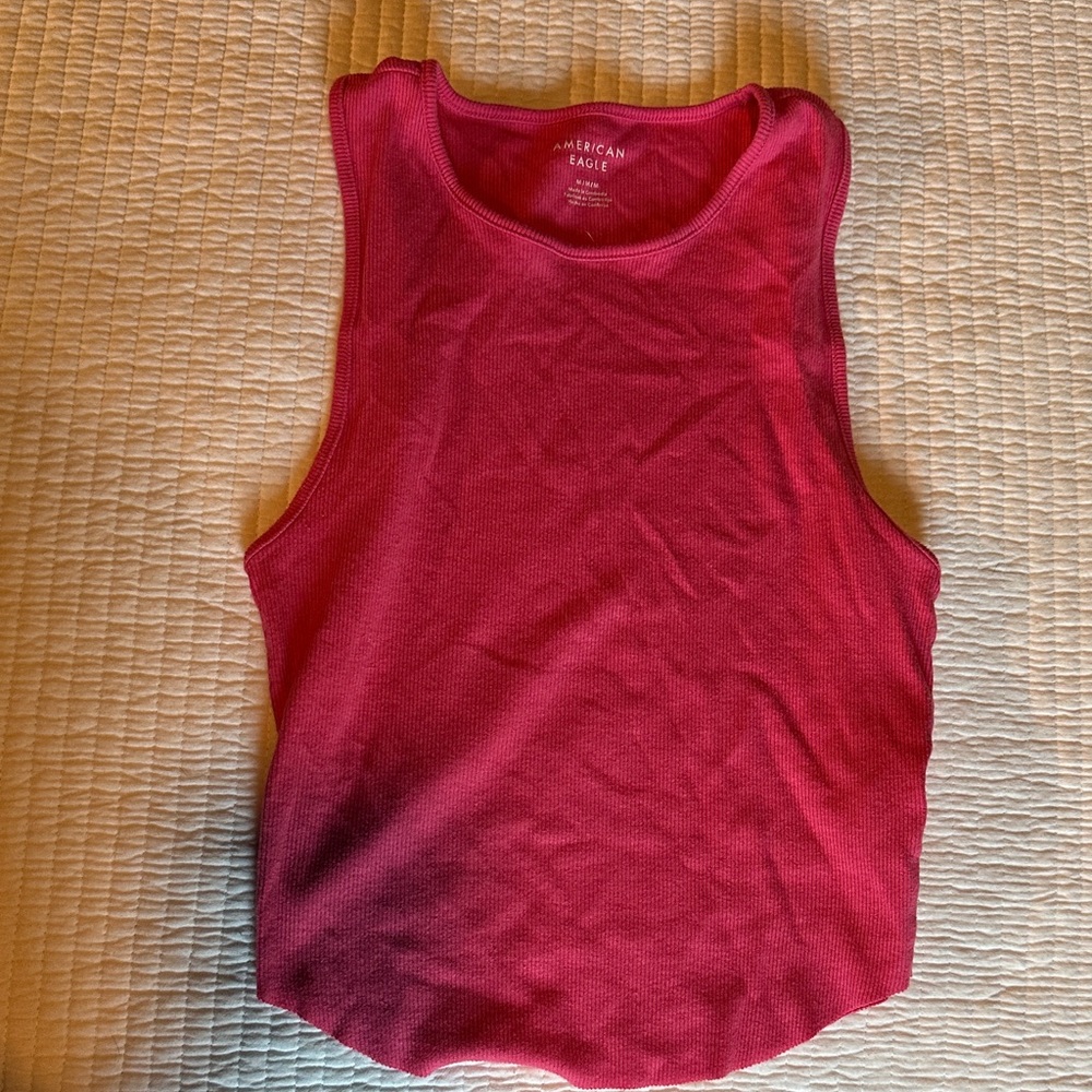 American Eagle Outfitters Vibrant Pink Tank Top